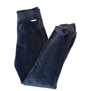 Vintage Obermeyer Black Corduroy Ski Pants Stirrup Après Snow Alpine  size 8